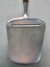 Rustic Norwegian Retro Cheese Slicer - Vintage Teak Wood Handle - Mid-Century Kitchen Decor