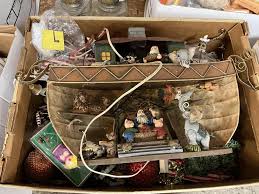 Sold at Auction: Christmas decor, including Noah's Ark