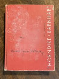 ADVANCED JUNIOR DICTIONARY 4th Edition BY THORNDIKE ...