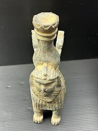 100 BC Near Eastern Bactria Margiana Ancient King Stone Statue | eBay