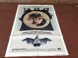 1975 3 Days Of The Condor Original Movie House Full Sheet ...