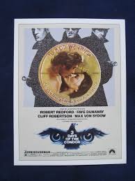 ORIGINAL PROGRAM for THREE DAYS OF THE CONDOR, ROBERT ...