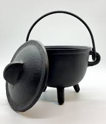 Large Cast Iron Cauldron with Lid — Rest in Pieces