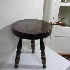 Upcycled Milk Stool 3 Legs and a Handle White Distressed | Etsy