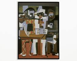 Pablo Picasso Three Musicians Poster, Wall Art, Poster Print ...