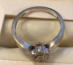 Genuine Solid 925 Sterling Silver Clear Stones Ring Size 6.75 Flower Cluster H4 | eBay