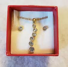 AVON - BELIEVE IN LOVE CURVE NECKLACE GIFT SET IN RED BOX - 20" - 2007 - NIB | eBay