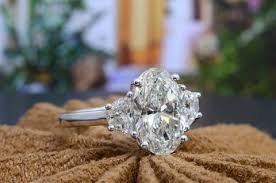 Oval 3 Stone Engagement Ring, 3.6Ct G VS1 GIA ...