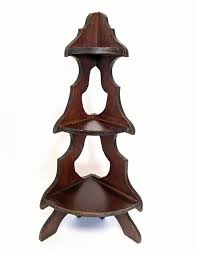 Vintage Handmade Wooden Corner Shelf With Three Tiers for Tabletop or Wall Display - Etsy