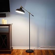 Brightech Wyatt LED Floor Lamp, Industrial Floor Lamp for ...