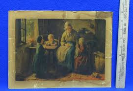 Vintage Mother and Children Print by Bernard Pothast Lot of 2 ...