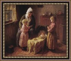 Bernard Jean Corneille Pothast Admiring The Baby Framed ...