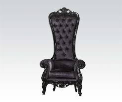 Raven Neo Classic Throne Chair Black Accent Chair by Acme ...