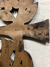 Vintage 60s Mid Century MCM Boho Syroco wood Set of 2 Tree of Life Wall Art,