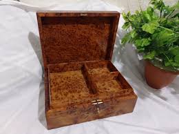 DDP-USA Wooden Thuya Box Jewellery Storage Box, Box Made of ...
