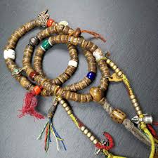 Authentic Tibetan Kapala Mala Necklace,Old Skull Bone Prayer ...
