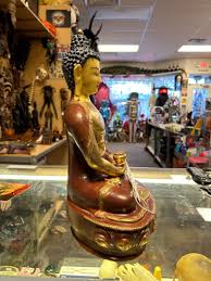 Vintage 24k gold plated on copper 13" buddha statue hand made in Nepal | eBay