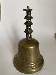 Antique Chinese Temple Pagoda Brass bell 6” | eBay