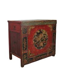 Hand Painted Circle of Mystic Bird Antique Gansu Tibetan ...