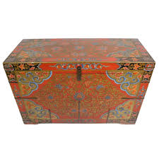 Oriental Furniture Warehouse Elmwood Oriental Tibetan Trunk ...