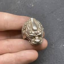 Unique Ancient Tibetan Old Bronze Dragon Head Beautiful Ring ...