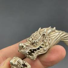 Vintage Tibetan Dragon Carved Bronze Bangle Bracelet - Etsy
