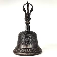 8" Antique Black Brass Tibetan Buddhist Ceremonial Ritual ...
