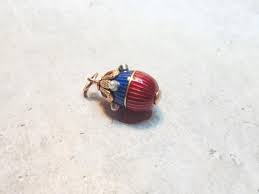 Karl Fabergé Imperial Russian Gold Egg Enamel Pendant with Natural Pearl at 1stDibs