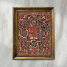 Vintage Mandala Buddhist Painting | Tibetan Thangka ...