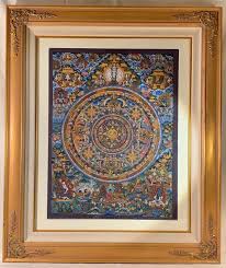 Unknown - original Mandala Thangka on Canvas For Sale at ...