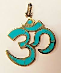 Turquoise OM Pendant - Sanskrit and Buddhism - US Seller ...