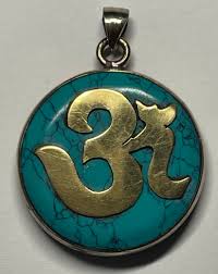 Fine Handmade Turquoise Prayer Box With a Hindu Om on the ...