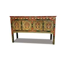 Tibetan Hand Carving Motifs Console Table — Asian Barn