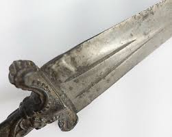 Antique 19th Century Gothic Revival Short Sword Iron Dagger Bronze Handle | eBay