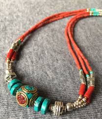 NL-08 Nepalese Handmade Ethnic Turquoise Coral Red Beads ...