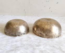 Antique Bronze Bowl Chakra Healing Sound Original Old Collectible 2 Pcs ME200 | eBay