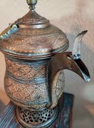 19th Century Kashmiri Copper Samovar Kettle | Chairish