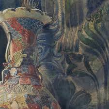 Paul Weber, Still Life With Vase, Ornaments & Open Book