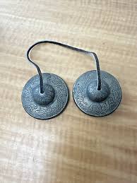 TINGSHA BELLS FINGER CYMBALS BRONZE SYMBOLS ENERGY YOGA ...