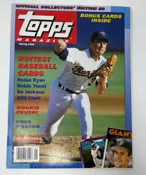 TOPPS MAGAZINE Baseball Cards Vintage Issue From Spring 1990 ...