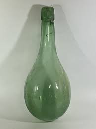 Antique Vtg. Hand Blown Wine Bottle Torpedo Round Bottom ...