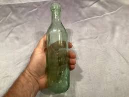 Antique round bottom bottle, Ross's Belfast Ireland green glass torpedo bottle | eBay