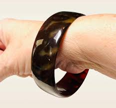 Art Deco Bangle Tortoishell Bakelite Arm Cuff Large Immaculate - Etsy Israel