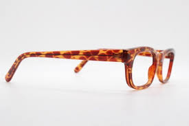 90s Vintage Rectangular Low Profile Eye Glasses. Transparent Optical Frame With Vibrant Amber Giraffe Pattern. Prescription Eyeglasses. RX - Etsy