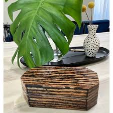 Vintage Philipinnes Coconut Twig Lacquered Coffin Shaped Trinket Jewelry Box - Etsy