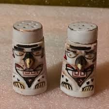 Vintage Set of Hand Painted Made in Occupied Japan Totem ...