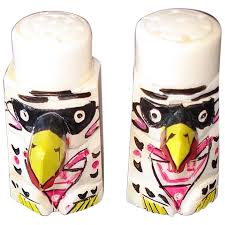 Japan Carved Bone Totem Pole Shakers. For Sale at Ruby Lane