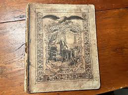 Antique 1853 Smith's Quarto Geography Book with Colored Maps ...