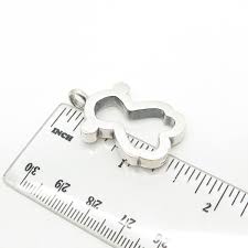 925 Sterling Silver Vintage Open Teddy Bear Pendant - Etsy