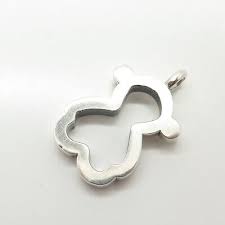 925 Sterling Silver Vintage Open Teddy Bear Pendant | eBay